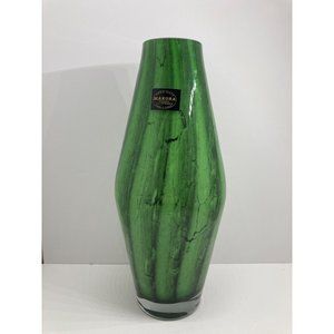 Makora Poland Handmade Green 12in Vase Stunning Nature